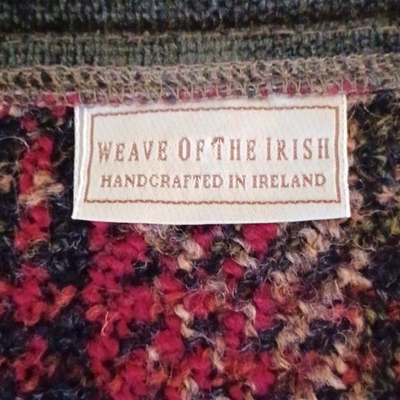 Sz L Weave of the Irish Wool Blend Plaid Jacket - Picture 6 of 8